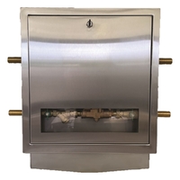 Reduced Pressure Zone Dual Valve In Stainless Steel Recessed Cabinet Lead Free 009 Watts 15 mm & 25 mm