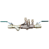 32mm RPZD Brass C/W Lockable B/Valves & Str - Watts