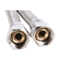 10mm Stainless Steel Gas Hose 1/2" BSP FC x 1/2" BSP FC (600mm)