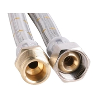 10mm Stainless Steel Gas Hose 1/2" BSP FC x 1/2" BSP M (1200mm)