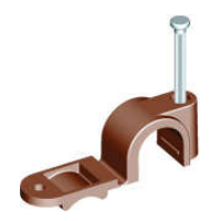 3/4" Mas Nail Quick Clip cop Brown 