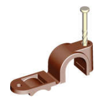 Quick Clip cop Brown 3/4" Twist Nail