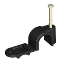 Quick Clip Pex Black 20mm Twist Nail