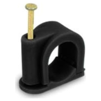 Quick Clip Pex Black 25mm Twist Nail