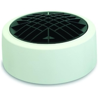 DT Surround Domed Grate White 100mm