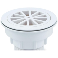 Plug & Waste Shower White 80x50mm