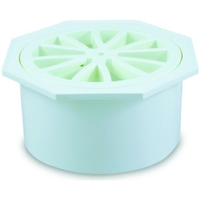 Floor Grate Oct White 100mm
