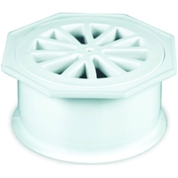 Plas-fin Waste Oct White 100mm