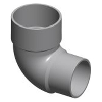 DWV Bend 65mmx88D Socket to Inpipe