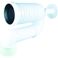Pan Bend Universal W/Brack 100mm HDPE
