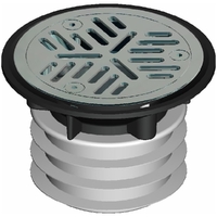 Vinyl Floor Wst F/Fin Grate HDPE 80mm