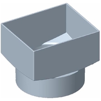 S/Water Downpipe Adaptor 100x80x90mm SWF0070