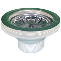 Plug & Waste Sink Basket 90x50mm S/S