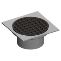 DWV Square F/Collar & F/Grate Male 100mm