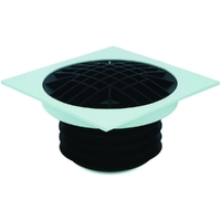 DWV F/Fin Sq F/Collar & D/Grate 100mm