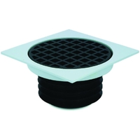 DWV F/Fin Sq F/Collar & F/Grate 100mm