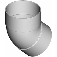 DWV Bend 225 X 45D F&F Plain ELBMD225X45