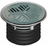 Vinyl Floor Wst F/Fin S/Steel Grate 100mm