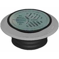 Vinyl Floor Wst P/Flange F/Fin S/S 100mm