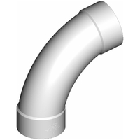 DWV Bend Long Radius 100 x 80D F&F Plain