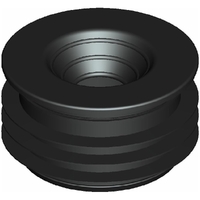 HDPE Flex Fin Pipe Con Reducer 110x50mm