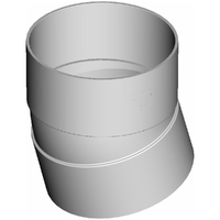 DWV Bend 225 X 15D F&F Plain ELBMD225X15