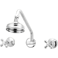 Julz Gooseneck Shower Arm & Rose Wels 3 Star C/P