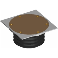 DWV F/Fin BTS Brass Square 100mm