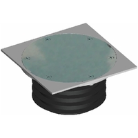 DWV F/Fin BTS Square 316 S/S Cover 100mm