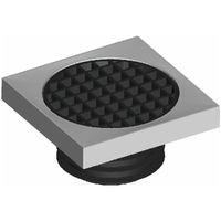 DWV F/Fin Sq Raised F/Collar & F/Grate Fem 100mm