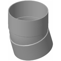 DWV Bend 375 X 15D F&F Plain ELBSEW375X15