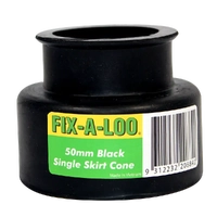 Flush Cone Single Skirt Black 50mm