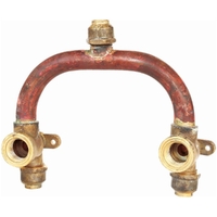 Shower Breech 150mm Centre Copper Compression C/P
