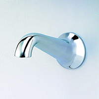 135mm Upswept Bath Spout Cast C/P