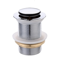 40mm X 80mm Pop Up Plug And Waste No Overflow C/P 