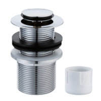 32/40mm x 80mm POP UP PLUG AND WASTE WITH OVERFLOW C/P 