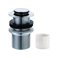 32mm (W 40mm PVC ADAPTOR) x 80mm POP UP PLUG AND WASTE NO OVERFLOW C/P