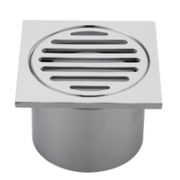 100mm X 80mm Square FLoor Grate Leak Control C/P