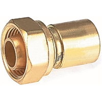 LF 15mm OD x 15mm FI #62 STRAIGHT UNION CONNECTOR (1/2" OD x 1/2" FI)