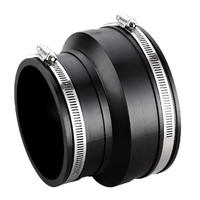 100mm Flexible Coupling For PVC To E/W Grey