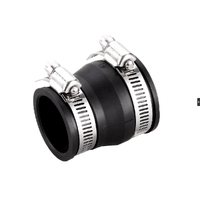 100mm X 90mm Reducing Flexible Coupling For PVC - Copper - Gal - Cl Black