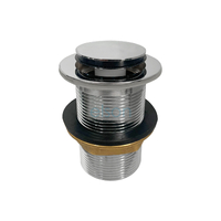 40mm x 80mm BRASS CP EZI-CLEAN Pop-Up Plug & Waste
