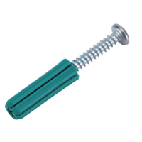 35mm GREEN PLUG WITH SELF TAPPING SCREW (100 PER PKT)