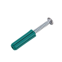 25mm Green Plug With Setapping Screw (100 Per Pkt)