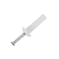 6.5mm X 25mm Mushroom Head Nylon Anchor With Nail (100 Per Pkt)