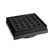 316 Stainless Steel Floor Grate Square 100mm Matte Black