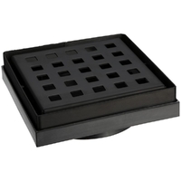 316 Stainless Steel Floor Grate Square 80 Matte Black