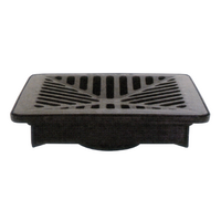 225mm SHALLOW PIT WITH BLACK POLYMER GRATE