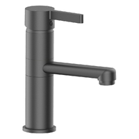 Adero Medium Basin Mixer - 6 Star  Gunmetal (Lf)