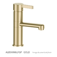 Adero Medium Basin Mixer - 6 Star  Gold (Lf)